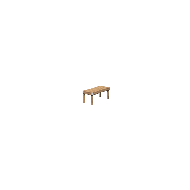 Banchetto in legno- WoodLine 150x50x50cm