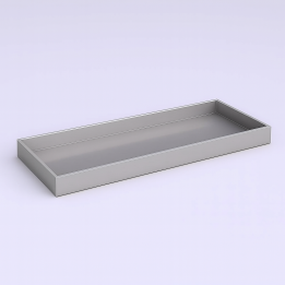 Vasca in alluminio con scarico per gamma Indus 161x78 cm