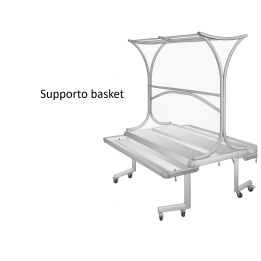 Supporto basket per Tabl'Easy apribile 205x75x140 cm