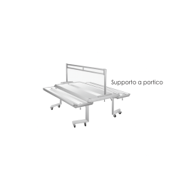 Supporto a portico con ripiano per Tabl'Easy altezza regolabile 205x(80-110)cm