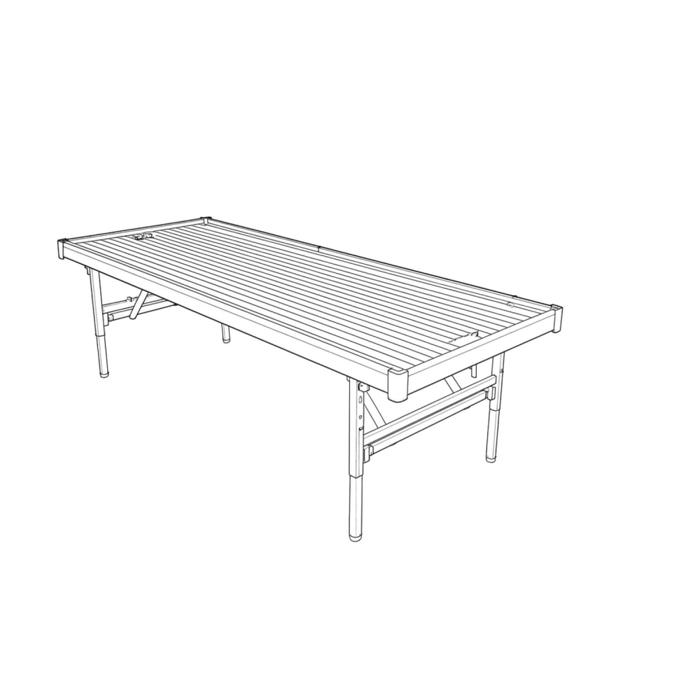 Bancale Pieghevole con finiture in legno(CLIP) L93cm