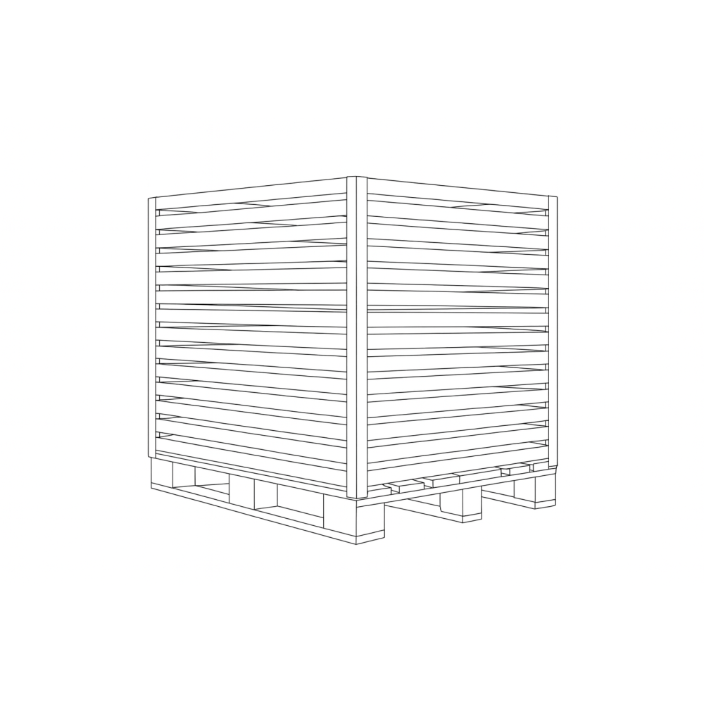 Rialzo per Vasca Europallet con piedi smontabili
