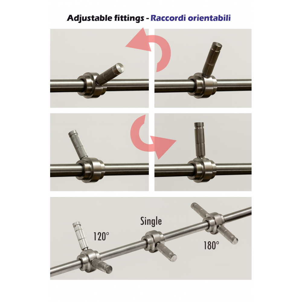 Portaugello INOX 10mm - 1 foro 10/24unc/2B