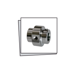 Portaugello INOX 10mm - 2 fori 10/24unc/2B 120