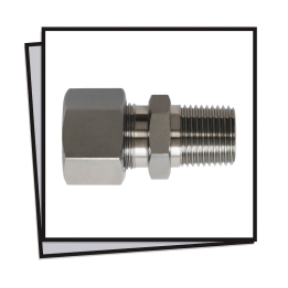 Giunzione maschio INOX (BSP 1/4"M x 10mm)