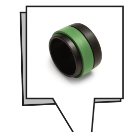 Anello con GUARNIZIONE FKM Raccordi INOX D.12